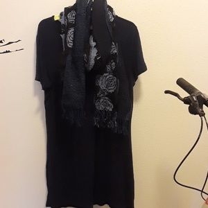 Navy Blue Tunic  + Scarf